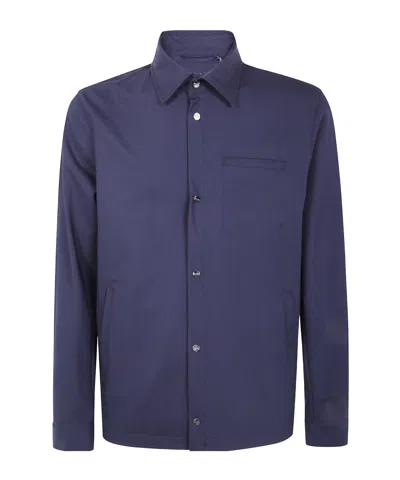 HERNO BUTTON-DOWN WOOL SHIRT
