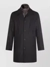 Herno Button-fastening Detachable-liner Coat In Black