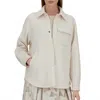 Herno Last Cold Wool Shacket In Cream In Neutral