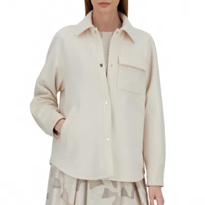 Herno Last Cold Wool Shacket In Cream In Neutral