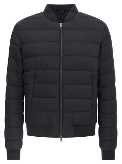 Herno Laviatore Bomber Jacket In Black