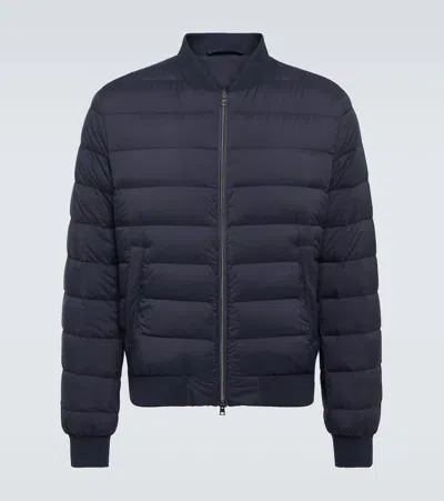 Herno L'aviatore Down Jacket In New Blu