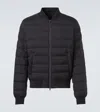 Herno Midnight Blue Goose Down Padded Jacket In Black