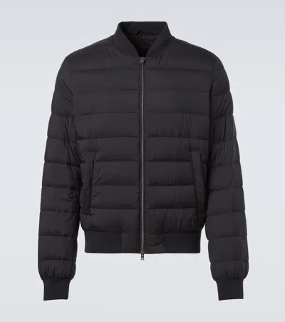 Herno Midnight Blue Goose Down Padded Jacket In Black