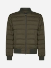 Herno L'aviatore Quilted Nylon Down Jacket In Green