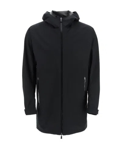 Herno Layer Hooded Parka In Black