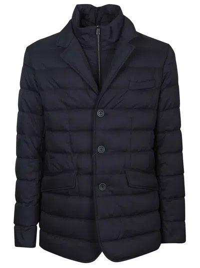 Herno Arendelle High Neck Padded Jacket In Blue