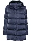 Herno High-neck Padded Coat In Blue