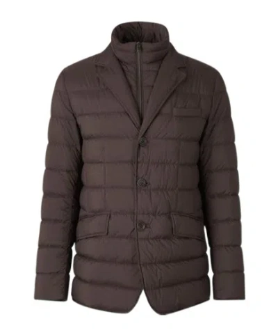 HERNO HERNO LAYERED EFFECT QUILTED COAT