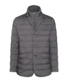 Herno Slate Nylon Down Jacket In Gray