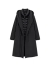LAYERED HOODED COAT