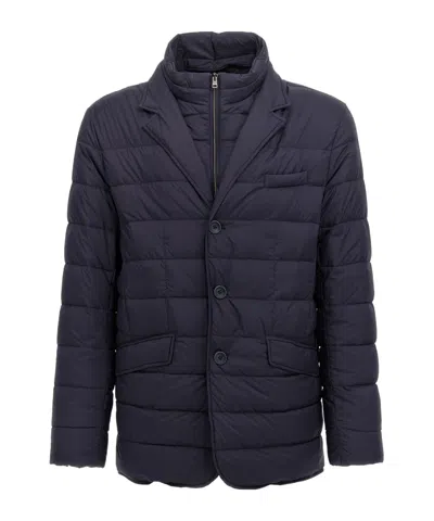 HERNO HERNO LAYERED EFFECT QUILTED COAT