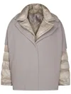 Herno Layered Padded Jacket In Neutrals