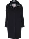 Herno Resort Layred Coat In Blue