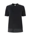 Herno Layered Short-sleeve Cotton Top
