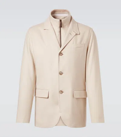 Herno Layered Silk And Cashmere Blazer