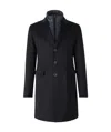 Herno Durable Long Sleeve Coat With Notched Lapels In Black