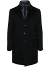 Herno Men's Coat With Quilted Insert In Blue