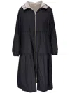 Herno Layered Hooded Parka In Black
