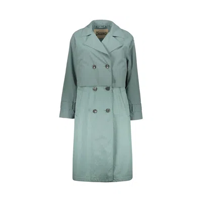 Herno Layered Trench Coat In Red