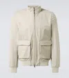 Herno Layered Virgin Wool Blouson In White
