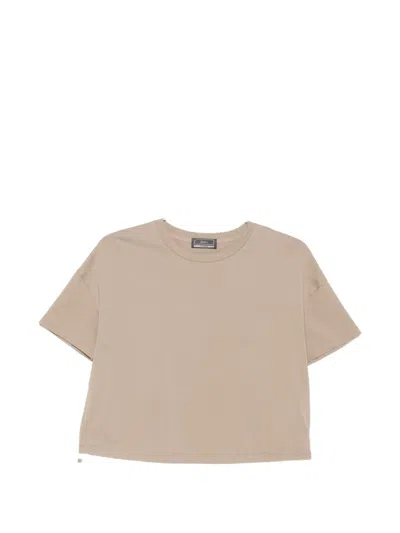 Herno Layered-hem T-shirt In Neutral