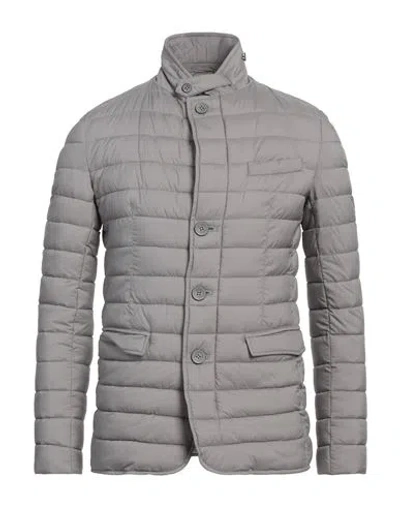 Herno Legend Man Puffer Charcoal Size 46 Polyamide, Polyurethane, Acetate, Polyester In Gray