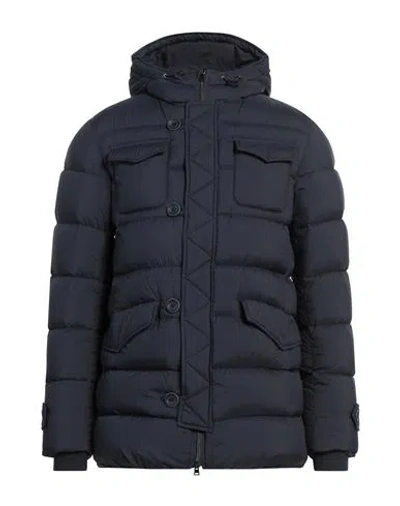 HERNO HERNO LEGEND MAN PUFFER NAVY SIZE 42 POLYAMIDE, POLYURETHANE COATED, ELASTANE