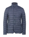 Herno Legend Man Puffer Slate Blue Size 48 Polyamide, Polyurethane, Acetate, Polyester In Multi