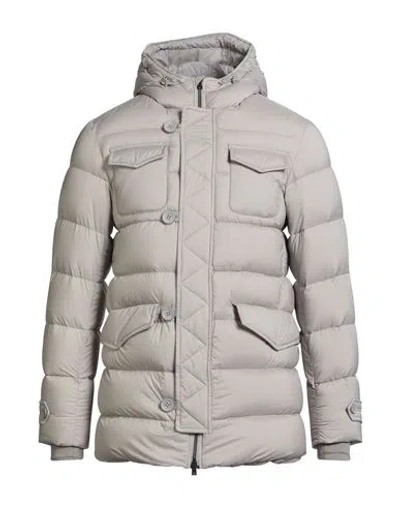 HERNO HERNO LEGEND MAN PUFFER TAUPE SIZE 34 POLYAMIDE