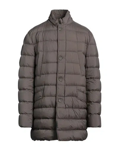 Herno Legend Man Puffer Taupe Size 50 Polyamide, Polyurethane In Grey