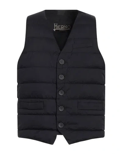 Herno Legend Man Vest Black Size 40 Polyamide, Polyurethane Coated, Polyester