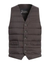 Herno Legend Man Vest Dark Brown Size 42 Polyamide, Polyurethane Coated, Polyester