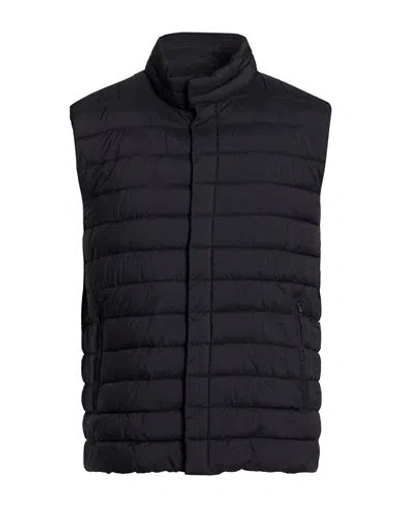 Herno Legend Man Vest Midnight Blue Size 48 Polyamide, Polyurethane In Black