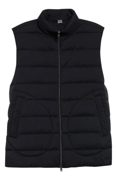 Herno Legend Matte Nylon Down Puffer Vest In Blue
