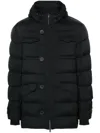 Herno Hooded Down Jacket In Black