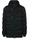 Herno Flap Pockets Padded Coat In Black