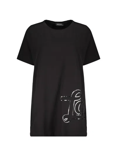 Herno Lettering T-shirt In Black