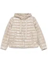 Herno Light Beige Ultralight Jacket With Goose Down Padding