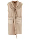 Herno Women Wool And Cashmere Sleeve Coat In Beige