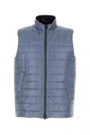HERNO LIGHT BLUE NYLON REVERSIBLE JACKET