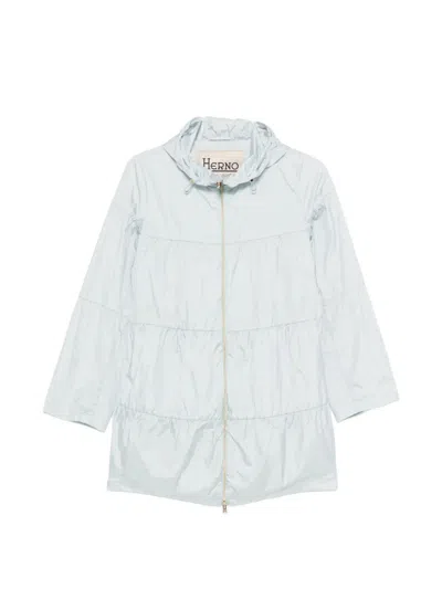 HERNO HERNO LIGHT BLUE POLYAMIDE PARKA