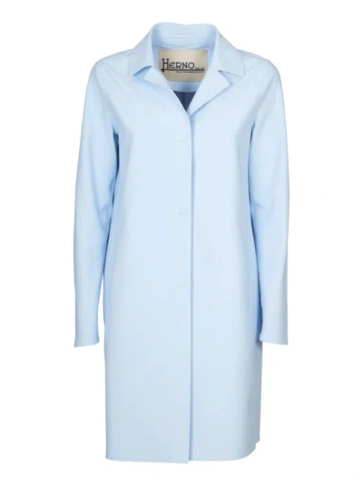 HERNO LIGHT BLUE TRENCH COAT TRENCH