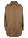 Herno Light Brown Hooded Jacket In Brown