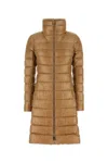 Herno Light Brown Nylon Down Jacket In Brown