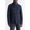 Herno Flap-pocket Buttoned Overshirt In Blue