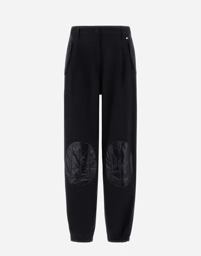 Herno Light Cotton Stretch And Nylon Ultralight Trousers In Black