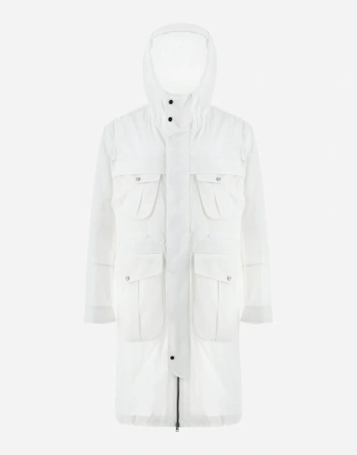 Herno Light Cotton Stretch Parka In White