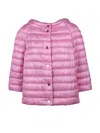 Herno Light Down Cape - Pink In Pink