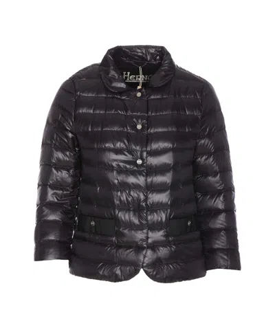 Herno Light Down Jacket In Black